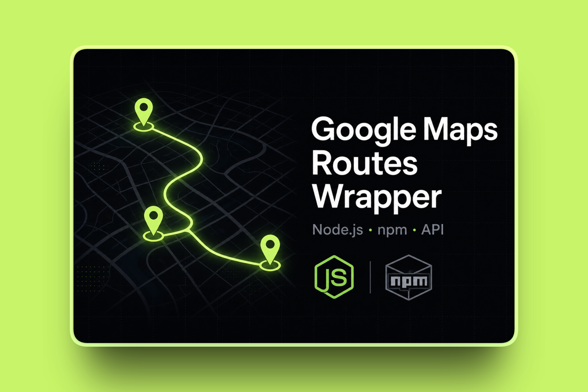 Google Maps Routes Wrapper